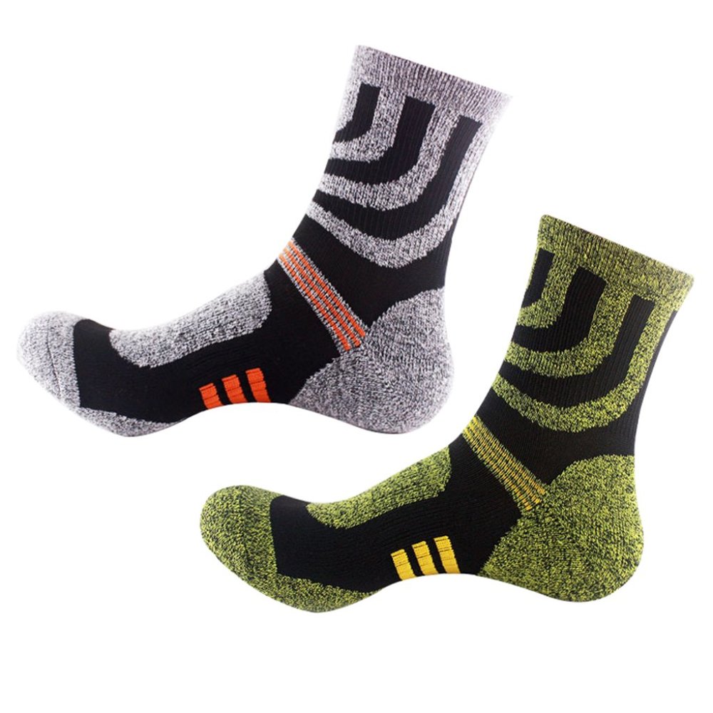 2-Pairs : All Day Relief  Winter Thick Crew Length Compression Socks
